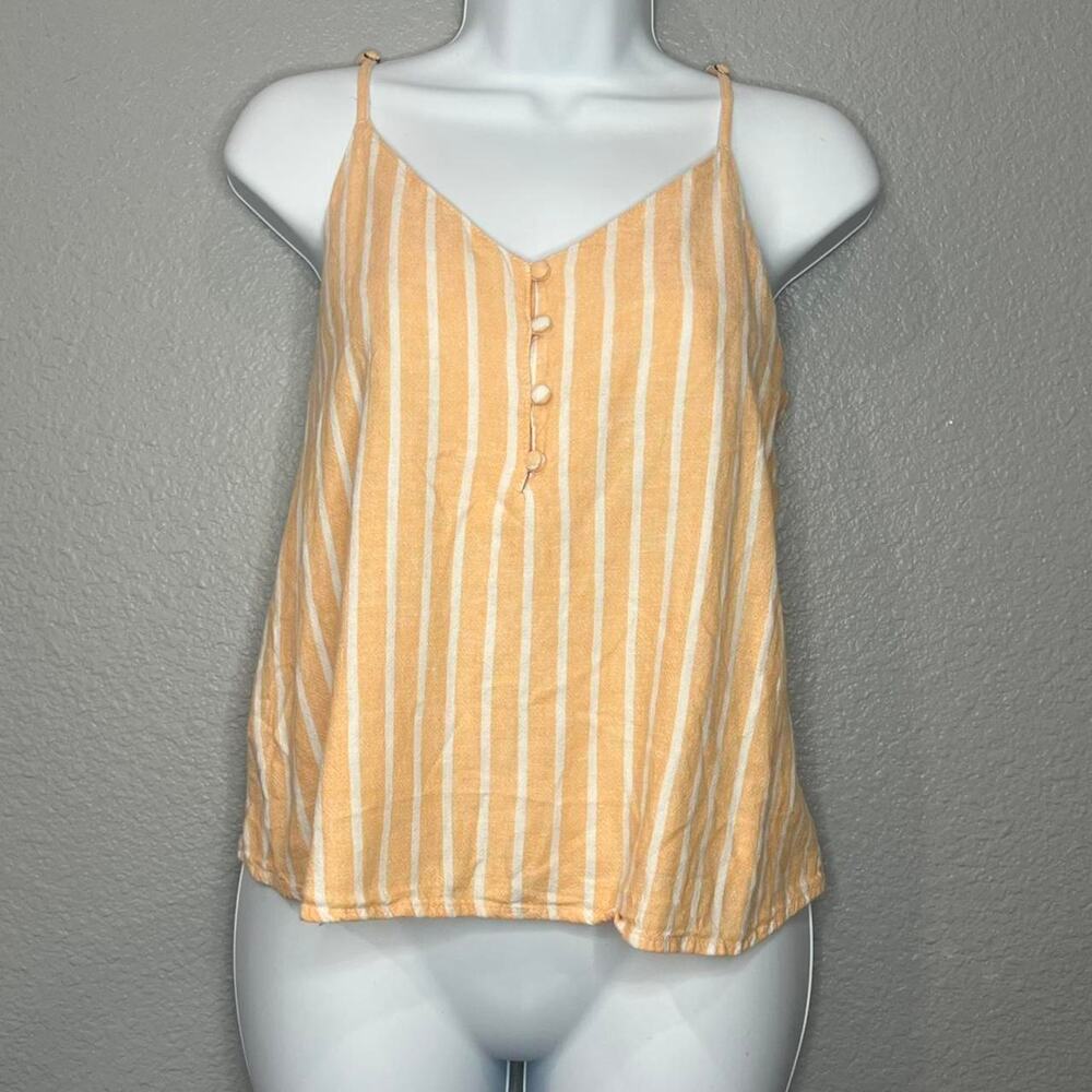 ABOUND Soft orange & white striped tank top